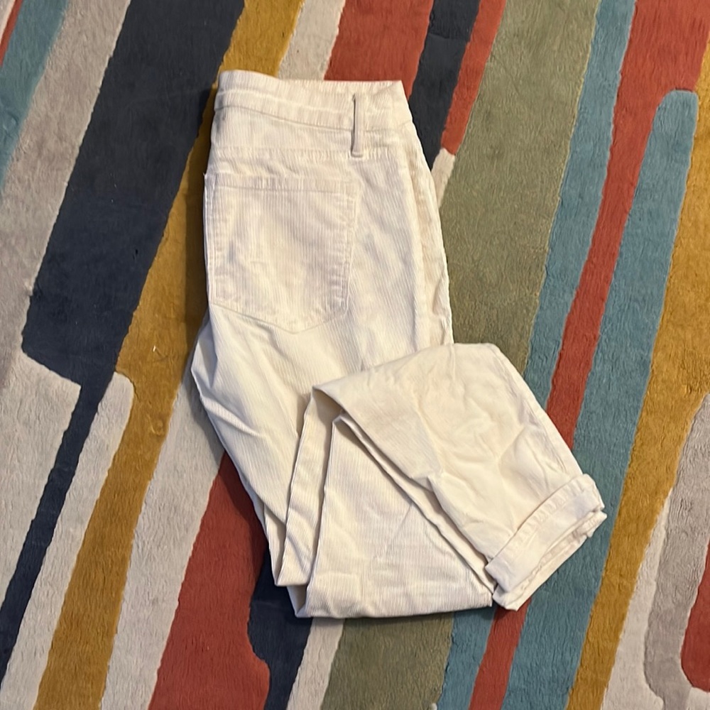 White Corduroy pants from Loft